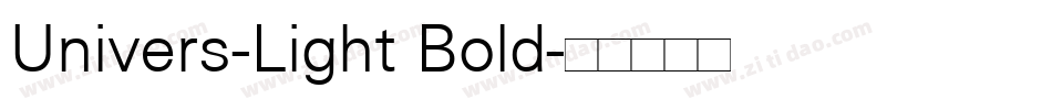 Univers-Light Bold字体转换